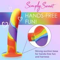 Dildo de Silicona Arcoiris Simply Sweet