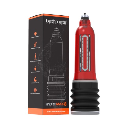 Bomba de Pene Bathmate Hydromax8 Rojo - Mejor Rendimiento