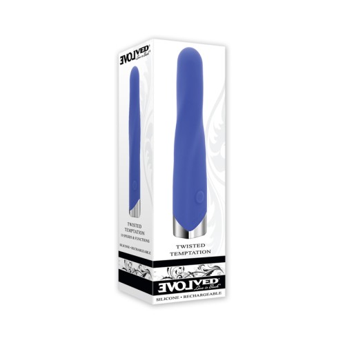 Evolved Twisted Temptation Azul - Experiencia de Vibrador Definitiva