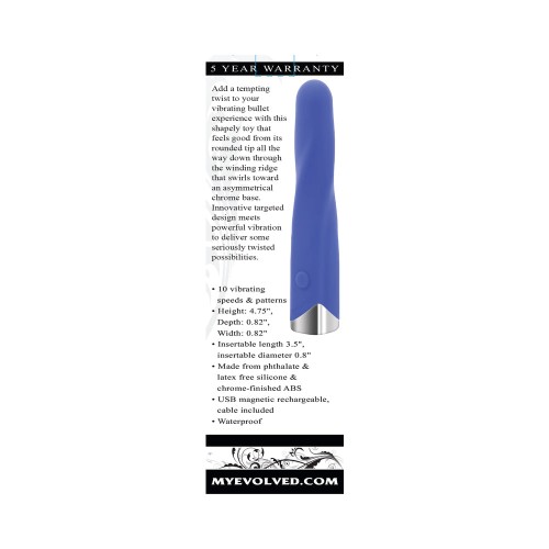 Evolved Twisted Temptation Azul - Experiencia de Vibrador Definitiva