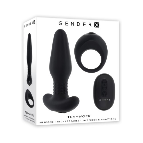 Gender X Teamwork Vibrating Duo Remote Control