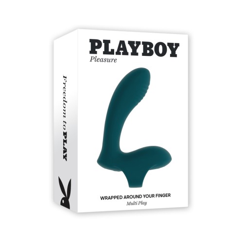 Playboy Multi Play Finger Vibrator - Deep Teal