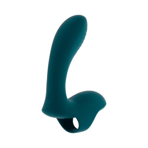 Vibrador de Dedo Multi Play Playboy - Verde Profundo