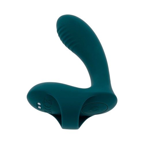 Playboy Multi Play Finger Vibrator - Deep Teal