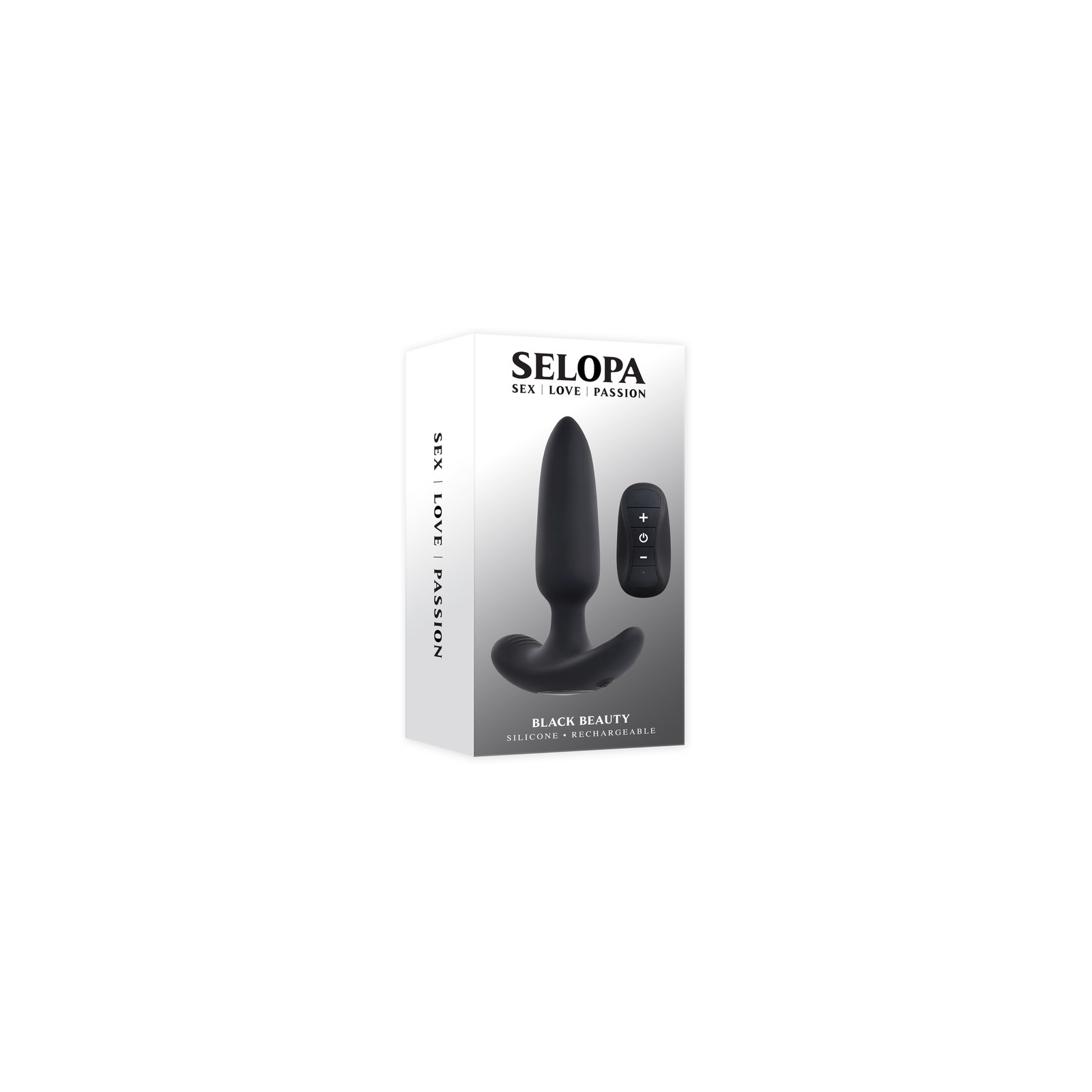 Plug Anal Vibrante Selopa Black Beauty para el Placer