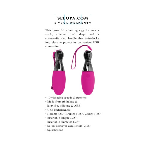 Selopa USB Egg Vibrator for Play