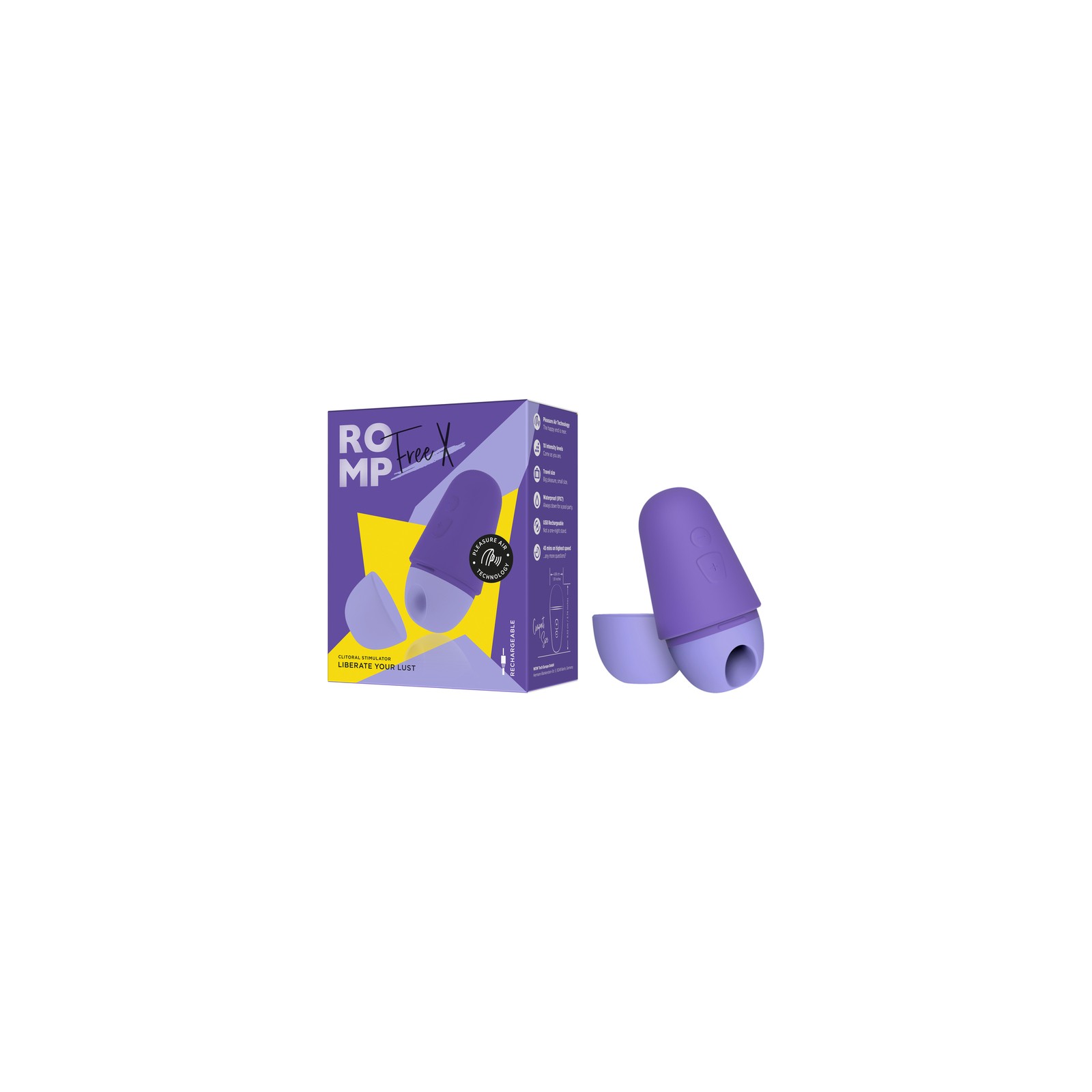 ROMP Free X Clitoral Stimulator - Pleasure Air Technology