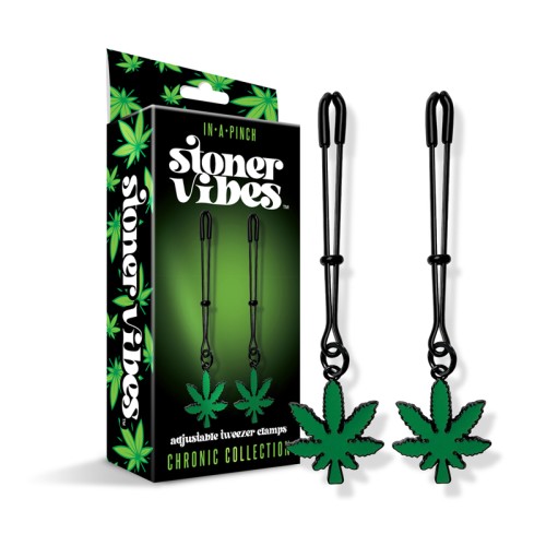 Stoner Vibes Adjustable Tweezer Nipple Clamps - Fun and Customizable