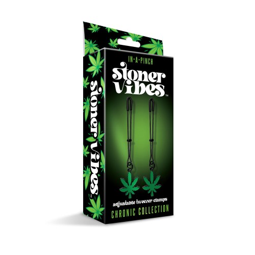 Stoner Vibes Adjustable Tweezer Nipple Clamps - Fun and Customizable