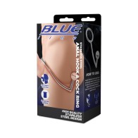 Gancho Anal y Anillo para el Pene de Acero Inoxidable Blue Line