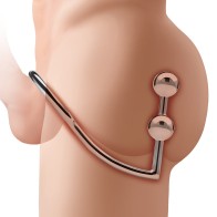 Blue Line 2 Bead Anal Hook Cock Ring