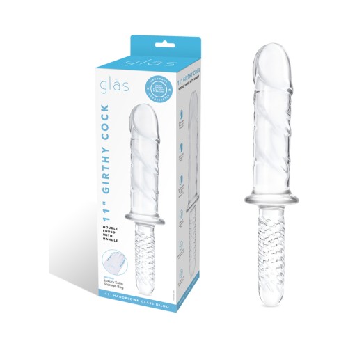 Glas 11 inch Realistic Double Ended Glass Dildo