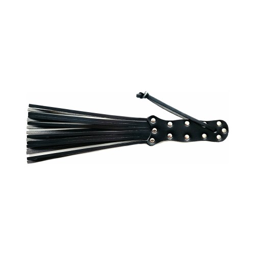 Rouge Leather Spiral Paddle Black