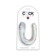 Dildo Doble Problema Claro King Cock Medio para Parejas