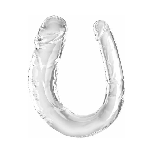 King Cock Clear Medium Double Trouble Dildo for Couples