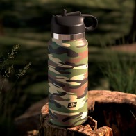 PDX Plus Fap Flask Happy Camper Masturbador Discreto Camo Frosted