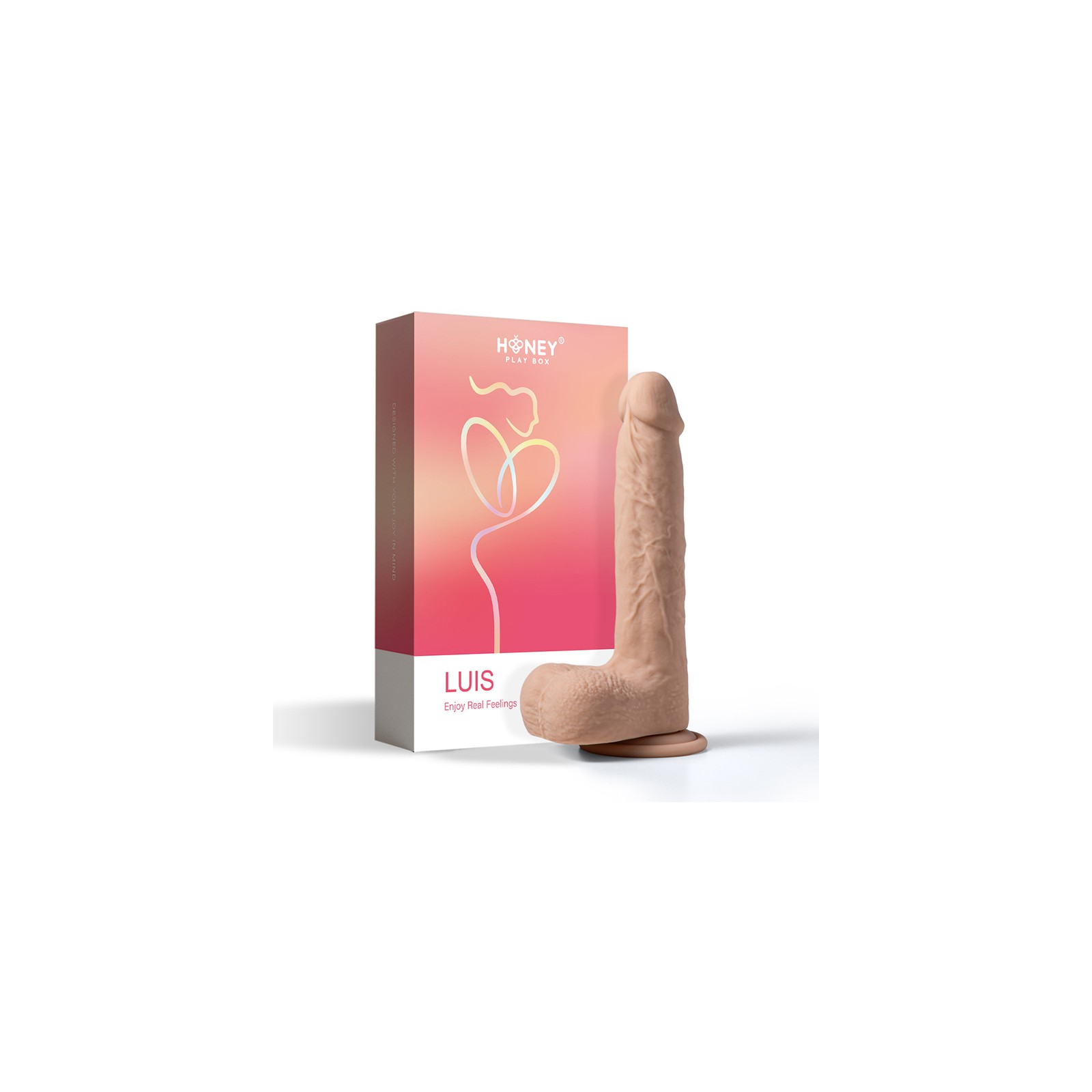 Dildo de 8.5 Pulgadas Controlado por Aplicación Luis de Honey Play Box