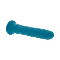 Dildo Vibrador Recargable Evolved Tsunami Silicona Verde Azulado