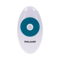 Evolved Tsunami Rechargeable Vibrating Dildo Silicone Teal