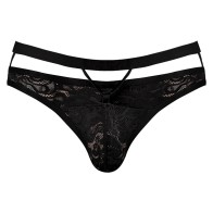 Male Power Lucifer Strappy Thong Black S/M