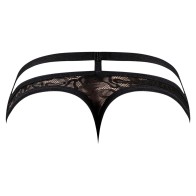 Male Power Lucifer Strappy Thong Black S/M