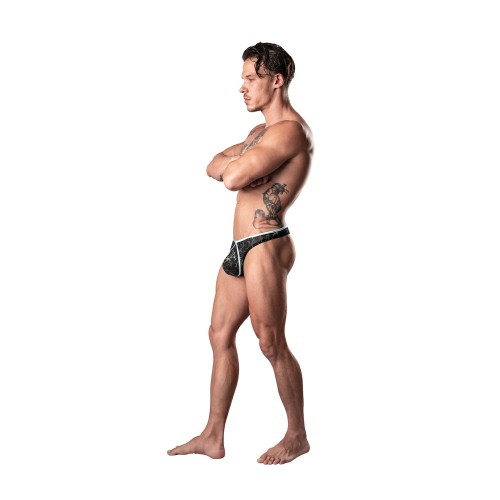 Male Power Marble Mesh Mini Thong for Comfort