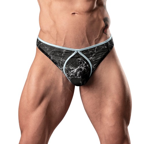 Male Power Marble Mesh Mini Thong for Comfort