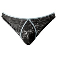 Mini Tanga de Red Mármol Male Power Negro L/XL