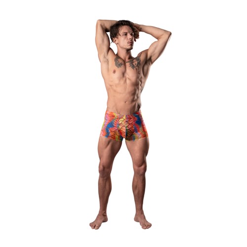 Male Power Pouch Corto Multicolor Your Lace or Mine Talla S