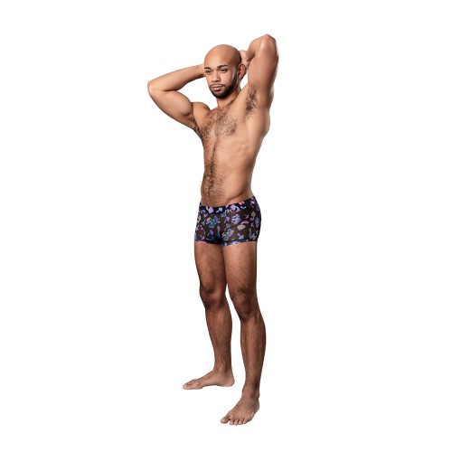 Male Power Hazy Dayz Pouch Short Mushrooms S - Fun and Comfort