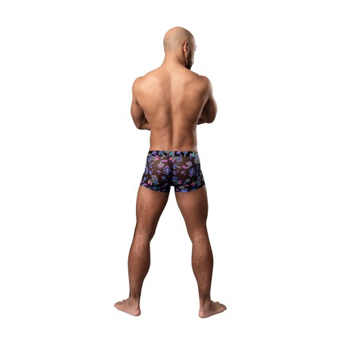 Male Power Hazy Dayz Pouch Short Mushrooms S - Fun and Comfort