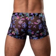 Male Power Hazy Dayz Pouch Short Mushrooms S - Fun and Comfort