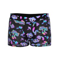 Male Power Hazy Dayz Pouch Short Mushrooms S - Fun and Comfort