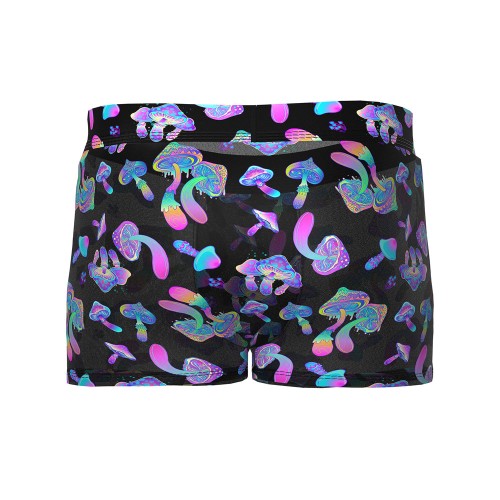 Male Power Hazy Dayz Pouch Short Mushrooms S - Fun and Comfort