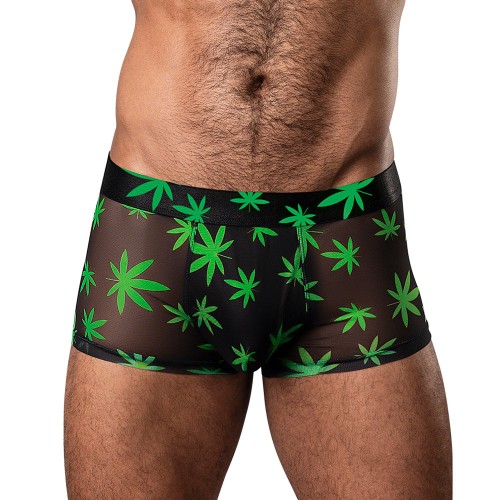 Male Power Hazy Dayz Pouch Short - Pot Leaf