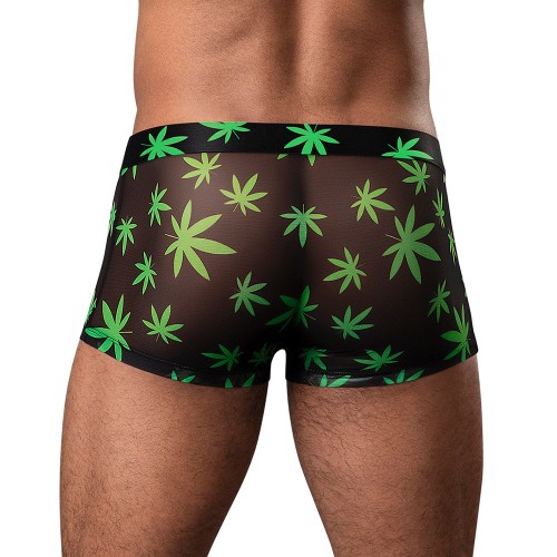 Male Power Hazy Dayz Pouch Short - Pot Leaf