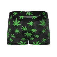 Male Power Hazy Dayz Pouch Short - Pot Leaf