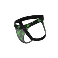 Male Power Hazy Dayz Jock Pot Leaf S/M