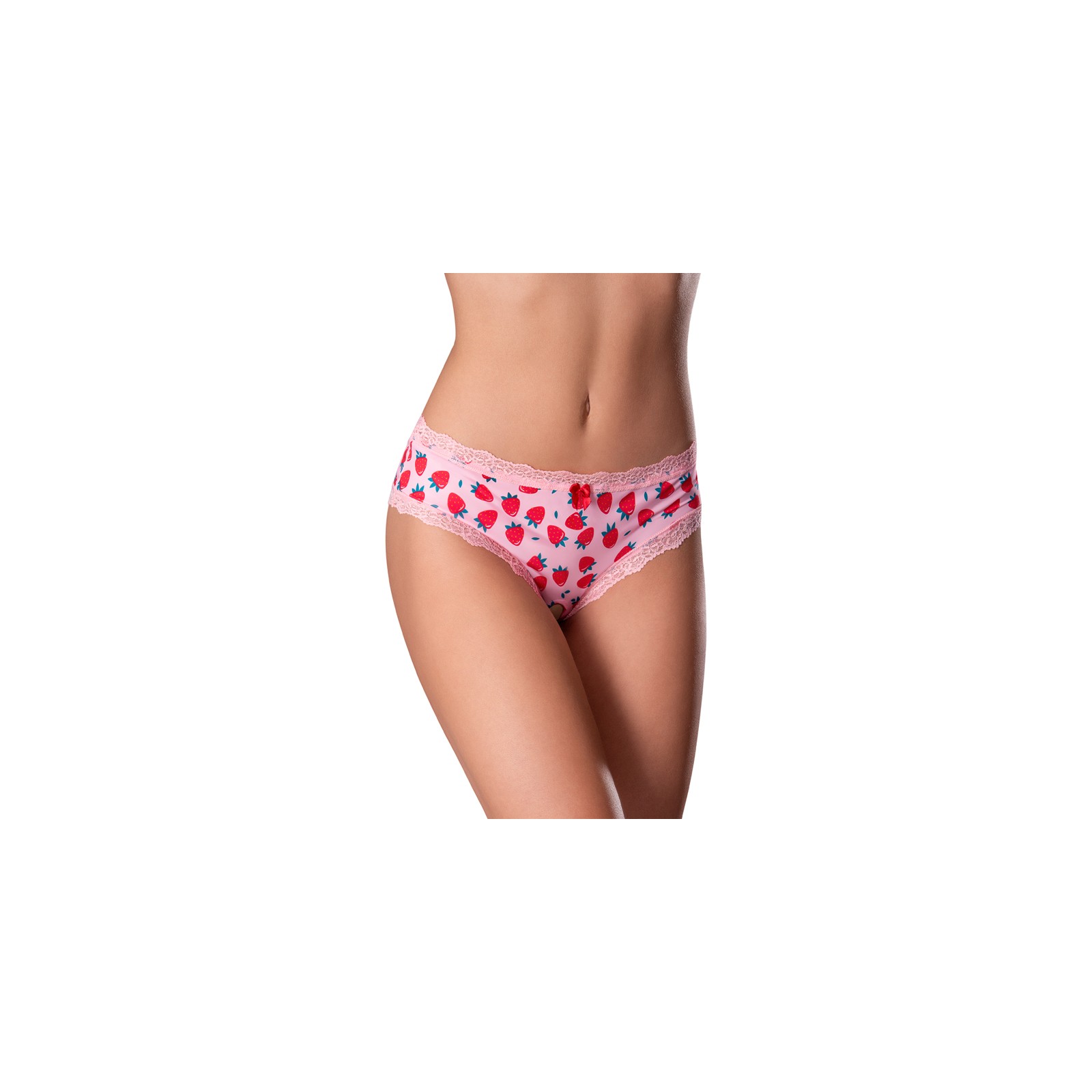 Culotte Crotchless Magic Silk Sweet Treats con Lubricante Fresa