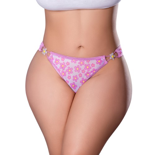 Magic Silk Daisy Print Tanga Queen Size