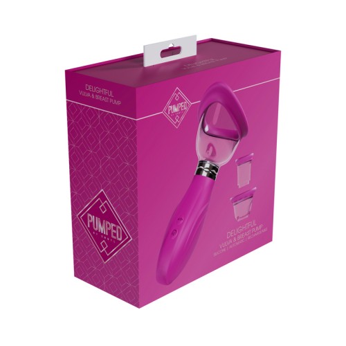 Bomba Automática Recargable Deliciosa para Vulva y Pechos Rosa