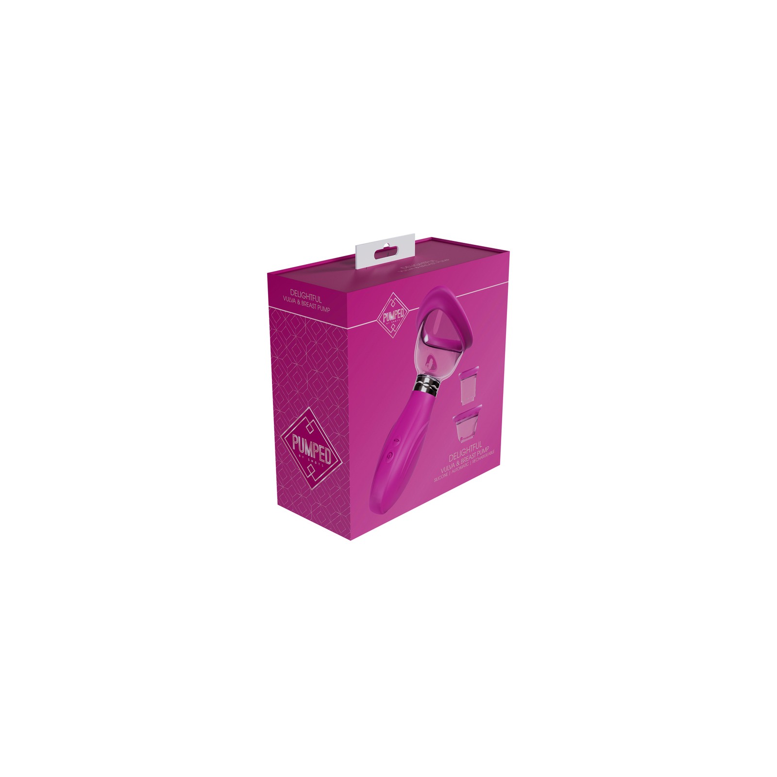 Pumped Delightful Automatic Rechargeable Vulva & Breast Pump Pink