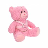 Shots Bear Bondage Fuzzy Stuffy Pink - Fun Bondage Play