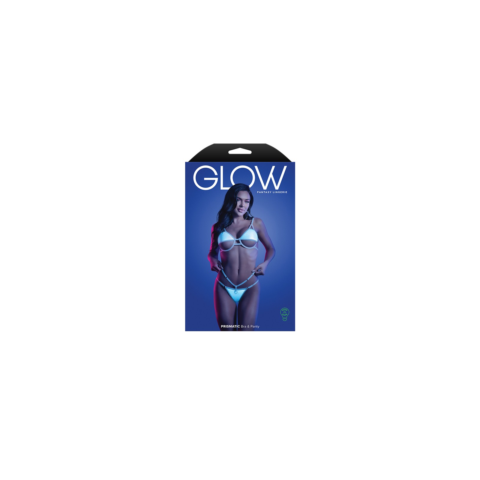 Fantasy Lingerie Glow Cut-Out Cup Bra & Cage Panty Set