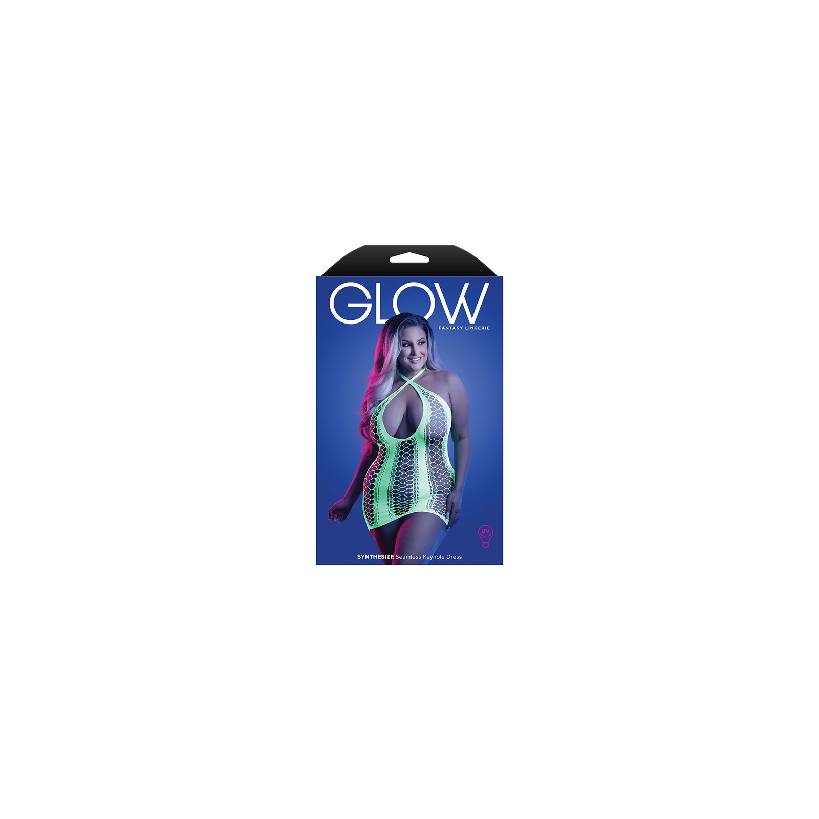 Fantasy Lingerie Glow Synthesize UV Reactive Dress Queen Size