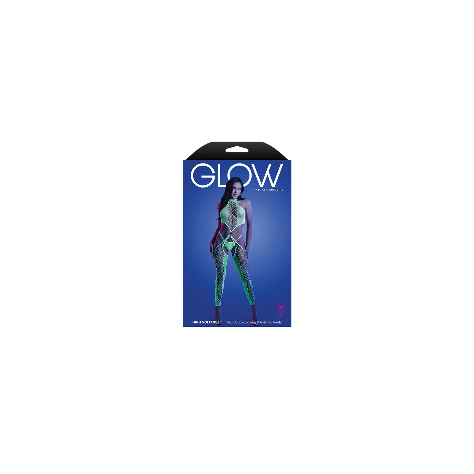 Catsuit UV Reactivo Fantasy Lingerie Glow High Voltage