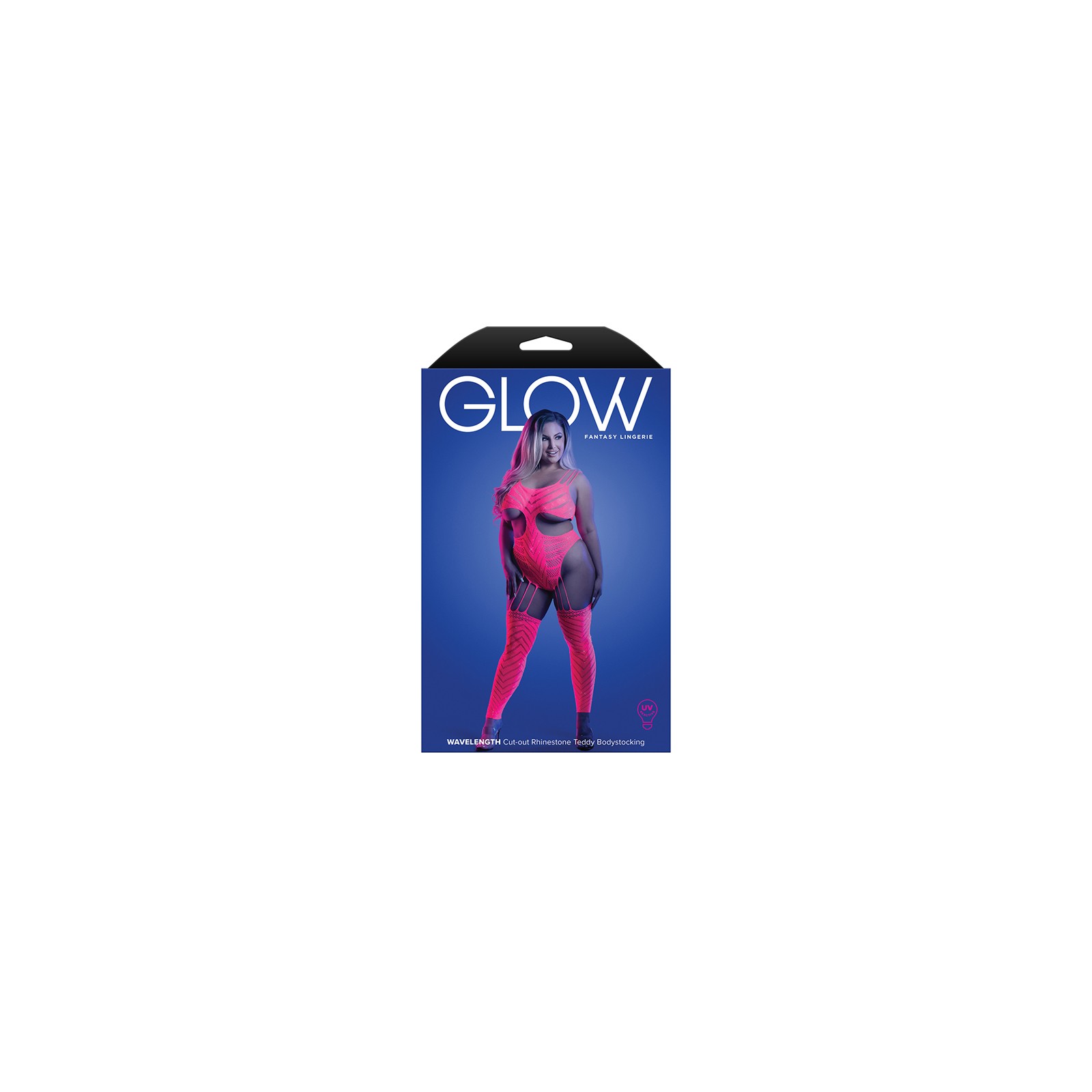 Fantasy Lingerie UV Reactive Rhinestone Fishnet Bodystocking