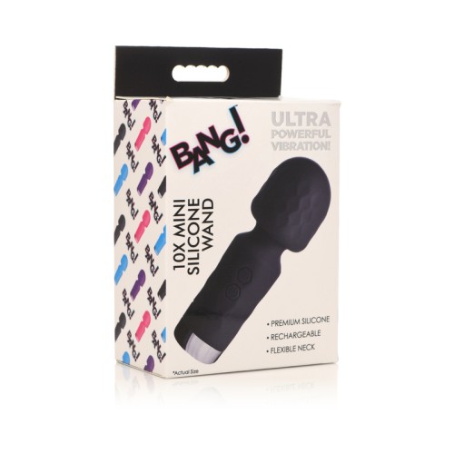 BANG! Varita Mini de Silicona 10X - Placer Discreto en Cualquier Lugar