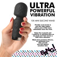 BANG! Varita Mini de Silicona 10X - Placer Discreto en Cualquier Lugar