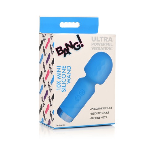 BANG! Mini Varita de Silicona 10X Azul